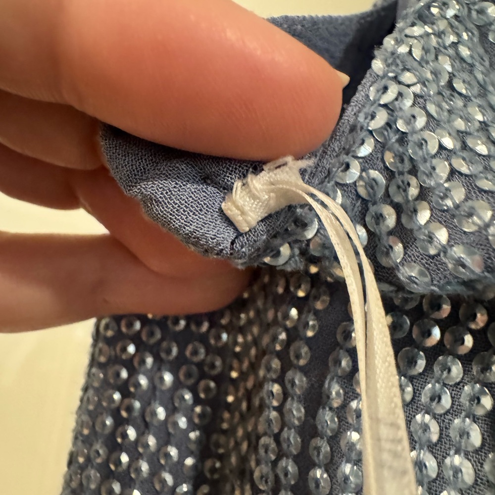 MLV Carmen sequin dress in blue - Picture 13 of 13